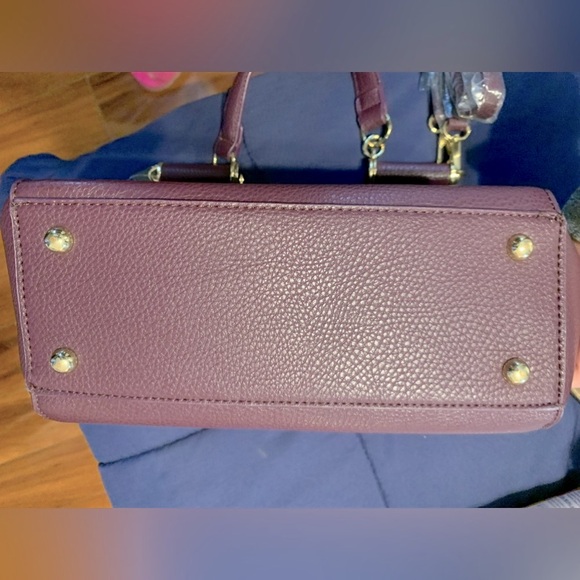 Charming Charlie Deep Purple Tote W Crossbody Strap NWT - Picture 5 of 10